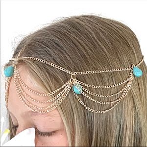Vintage Style Hippie Boho Gypsy Hair Chain